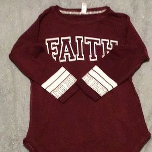 🐬Maroon faith long sleeve shirt